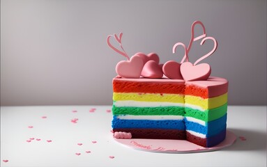 san valentins day cake lgtb