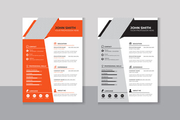 Professional CV resume template design