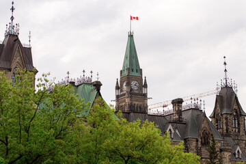 Fototapeta na wymiar Parliament building in Ottawa, Canada.