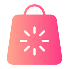 shopping bag gradient icon