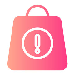 shopping bag gradient icon