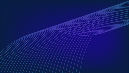 Cerves lines abstract with blue background.