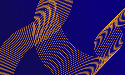 Abstract golden lines mesh with background.