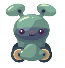 Cute cartoon animal toy, cheerful mascot