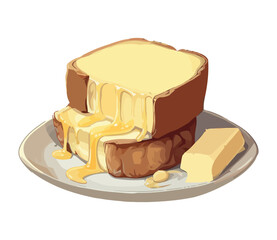 Freshness bread with melting butter