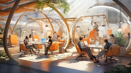 A dynamic and flexible work environment, adapted to cell, agile and collaborative working methodologies for increased productivity. Generative AI