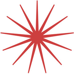 Digital png illustration of christmas decoration on transparent background