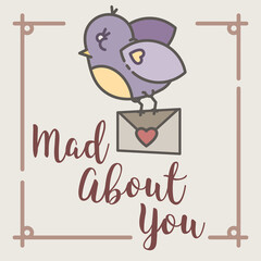 Digital png illustration of valentine's day card on transparent background