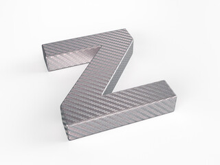 Fototapeta premium Holographic foil letter Z