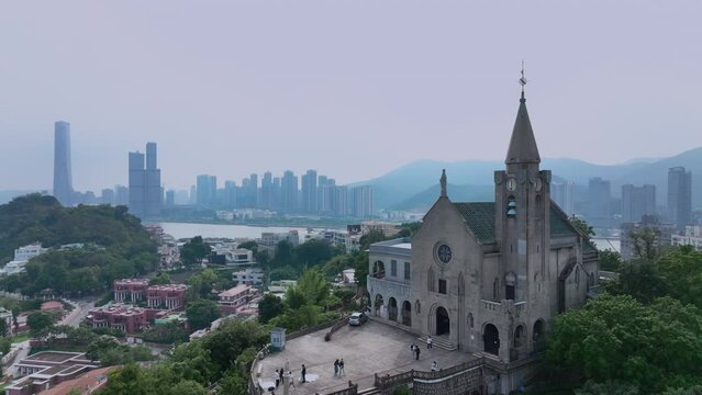 Chapel Of Our Lady Of Penha, Macau, Aerial View