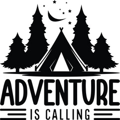 Adventure is Calling  Camping svg