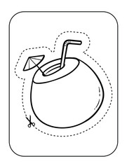 Summer Activity Coloring Pages for kids hello summer coloring book for children