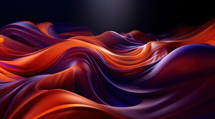 fluid abstract expressionism, wavy background