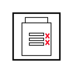 illustration of a red folder