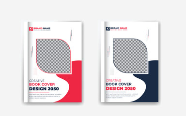 Business company profile brochure cover and book cover design template with Premium Vector