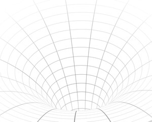 abstract wormhole or tunnel wireframe layout graphic design