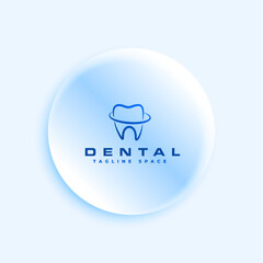 creative dental care tooth logo sign template