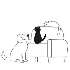 People using smartphones set vector