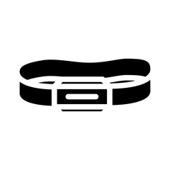 headlamp mountaineering adventure glyph icon vector. headlamp mountaineering adventure sign. isolated symbol illustration