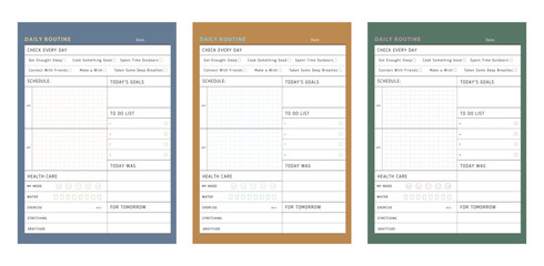 Obraz premium (seagull) Daily Rountine template vector. Vector illustration. List. 