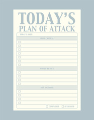 Today planner. 