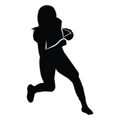 American Football Players Silhouettes , vector pack, various pose