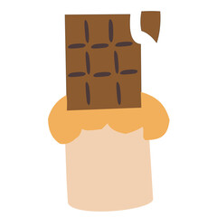 chocolate element cute and kawaii