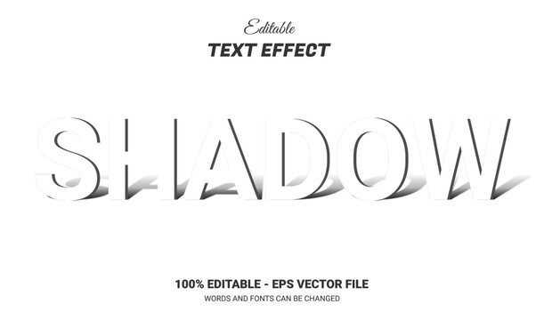 Shadow editable text effect