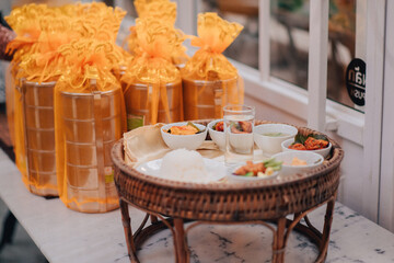 thai dessert on the table