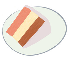 cake on a plate