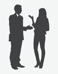 Capturing the Essence of Emotional Conversation, Intriguing Silhouettes Depicting Powerful Human Interactions