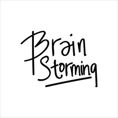 Design about brainstorming concept