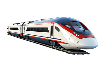 Obraz na płótnie Canvas Modern high-speed train for decorative purposes, Generative Ai