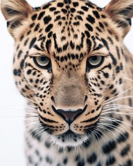 Obraz premium a close up of a leopard