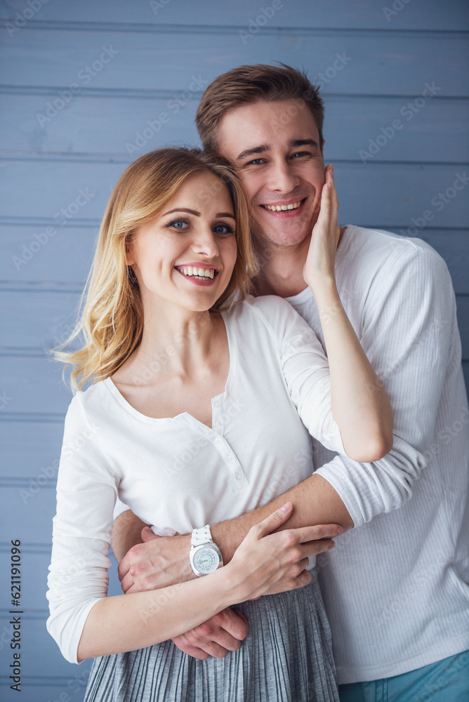 Wall mural Beautiful young couple