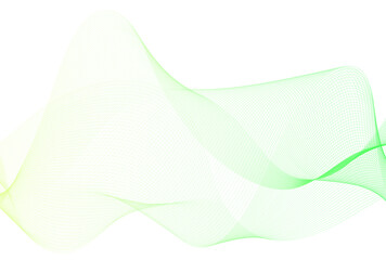 背景イラスト_ウェーブ_緑