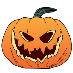 Halloween of lantern decoration element