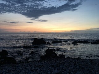 Obraz premium sunset over the sea