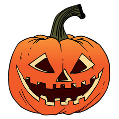 Smile of pumpkin element