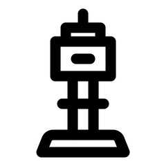 seoul tower icon vector illustration asset
