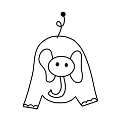 elephant cartoon vector