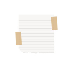 Torn paper with tape