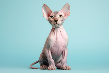 Cute Sphynx in nature, national geography, Wide life animals. AI Generated.