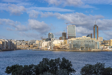 Obraz premium Sliema, Malta - December 23 2022 