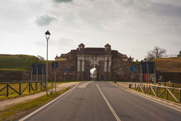 Fototapeta na wymiar The gate Cividale, Palmanova. italy