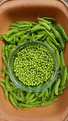 Gartenerbsen pulen oder palen