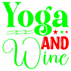 Yoga And Wine, SVG Design Bundle