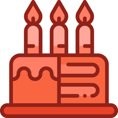 cake two tone icon