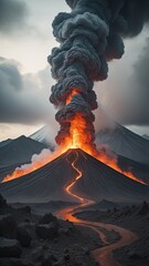 Eruzione vulcanica - obrazy, fototapety, plakaty