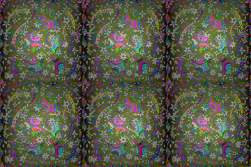 abstract interesting pano with colorful elements